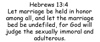 What does God say about living in a sexless marriage